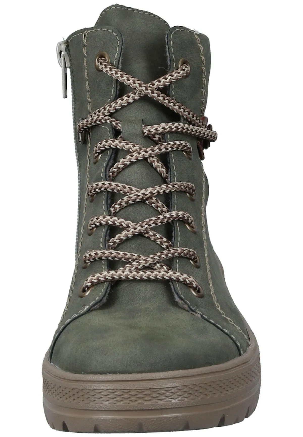 Damen Die moderne Hausfrau Stiefeletten grün