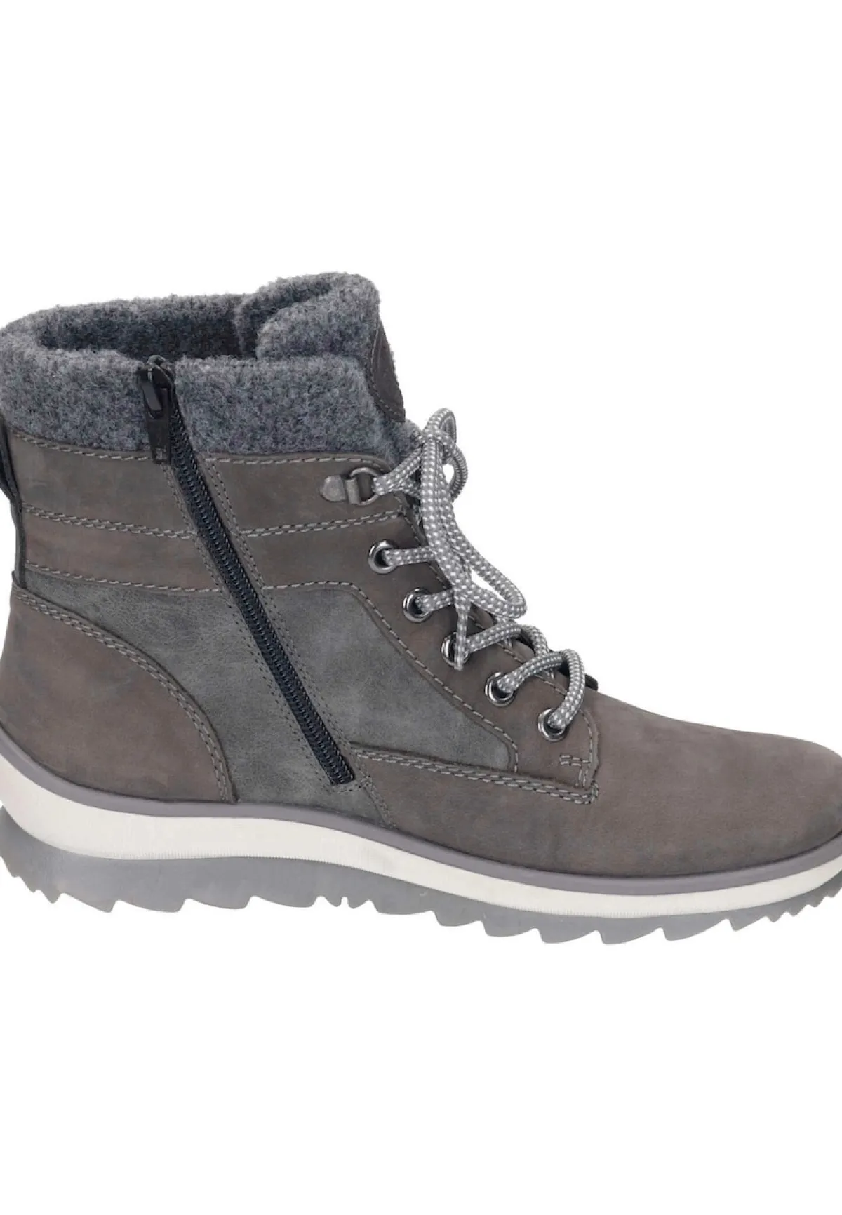 Damen Die moderne Hausfrau Stiefeletten hellgrau