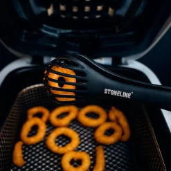 Die moderne Hausfrau STONELINE 4 in 1 Multifunktionales Schneebesen Küchenzangen Set | 3-teilig