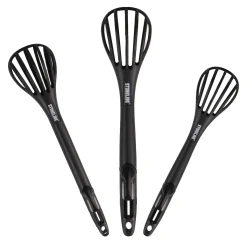 Die moderne Hausfrau STONELINE 4 in 1 Multifunktionales Schneebesen Küchenzangen Set | 3-teilig