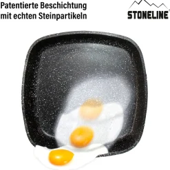 Die moderne Hausfrau STONELINE Back to Nature Grillpfanne 16 cm | ohne Deckel - Holzoptik