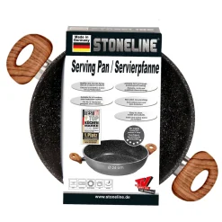 Die moderne Hausfrau STONELINE Back to Nature Servierpfanne 24 cm | Holzoptik