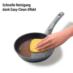 Die moderne Hausfrau STONELINE Bratpfanne 18 cm | ohne Deckel - Grau