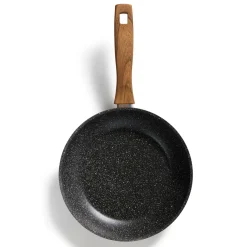 Die moderne Hausfrau STONELINE Bratpfanne 24 cm | ohne Deckel - Holzoptik