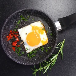 Die moderne Hausfrau STONELINE Bratpfanne 14 cm | ohne Deckel - Schwarz