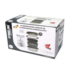 Die moderne Hausfrau STONELINE Bräter und Back Set 5-teilig 39x22 cm | mit Deckeln