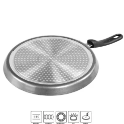 Die moderne Hausfrau STONELINE Crepe Pfanne 25 cm | Schwarz