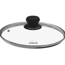 Die moderne Hausfrau STONELINE Glasdeckel 26 cm | Schwarz