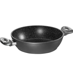 Die moderne Hausfrau STONELINE Gourmundo Servierpfanne 24 cm | Grau