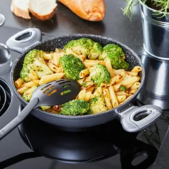 Die moderne Hausfrau STONELINE Gourmundo Servierpfanne 24 cm | Grau