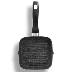 Die moderne Hausfrau STONELINE Grillpfanne 16 cm | ohne Deckel - Schwarz