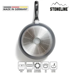 Die moderne Hausfrau STONELINE Made in Germany Bratpfanne 28 cm | ohne Deckel