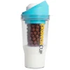 Die moderne Hausfrau STONELINE Original CrunchCup Tragbarer Müslibecher To Go 260 + 250 ml | Blau