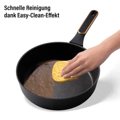 Die moderne Hausfrau STONELINE Schmorpfanne 28 cm Roségold | mit Deckel