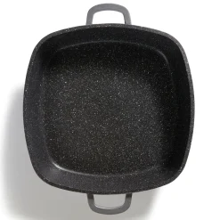 Die moderne Hausfrau STONELINE Servierpfanne Eckig 28 cm | mit Deckel