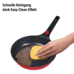 Die moderne Hausfrau STONELINE SMART Bratpfanne 24 cm | ohne Deckel - Rot