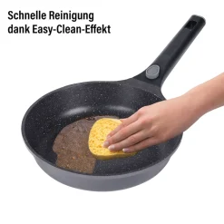 Die moderne Hausfrau STONELINE SMART Bratpfanne 24 cm mit abnehmbarem Griff - Grau