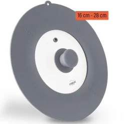 Die moderne Hausfrau STONELINE Universal Glasdeckel 16/18/20/22/24/26/28 | Grau