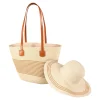 Damen Die moderne Hausfrau Strandhut-Taschen-Set, 2-teilig