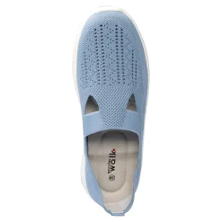 Damen Die moderne Hausfrau Stretch-Ballerina „Aktiv“ blaugrau