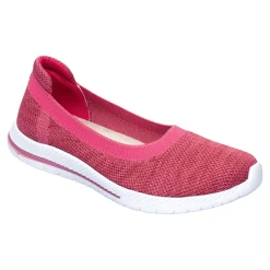 Damen Die moderne Hausfrau Stretch-Ballerina „Federleicht“ fuschsia
