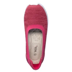 Damen Die moderne Hausfrau Stretch-Ballerina „Federleicht“ fuschsia