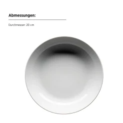 Die moderne Hausfrau Suppenteller, Porzellan Barca