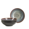 Die moderne Hausfrau Suppenteller-Set, Steinzeug Teona 4 x Suppenteller