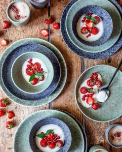 Die moderne Hausfrau Suppenteller-Set, Steinzeug Moos'N'Stein Grau