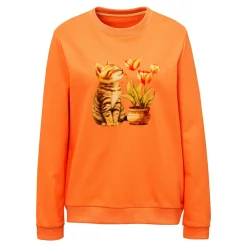Damen Die moderne Hausfrau Sweatshirt „Kater Carlo“