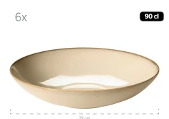 Die moderne Hausfrau Tafelservice, Keramik OSSIA Sand