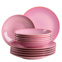 Die moderne Hausfrau Tafelservice, Keramik OSSIA Sand, Hellblau