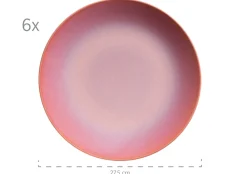 Die moderne Hausfrau Tafelservice, Keramik OSSIA Sand, Hellblau