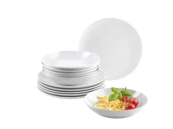 Die moderne Hausfrau Tafelservice, Porzellan BARCA 6 x Speiseteller, 6 x Suppenteller