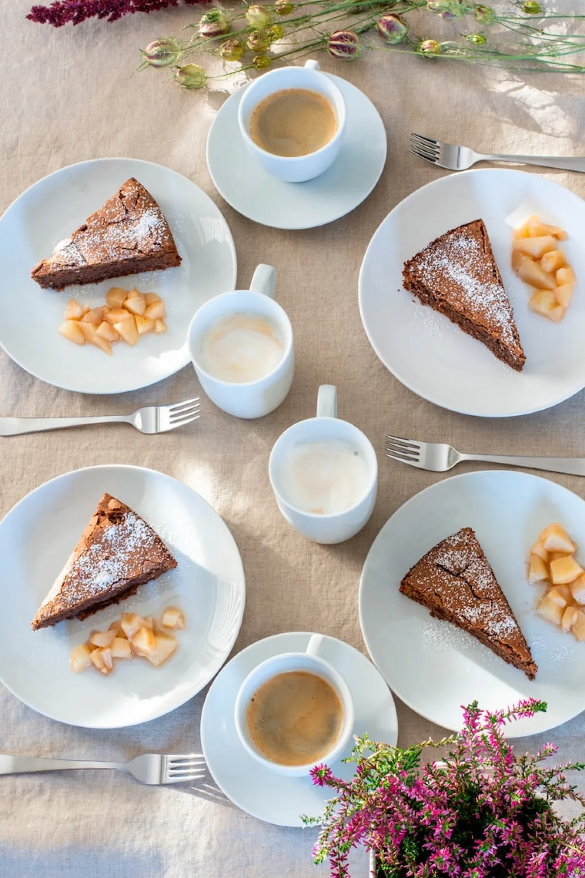 Die moderne Hausfrau Tafelservice, Porzellan BARCA 6 x Speiseteller, 6 x Suppenteller