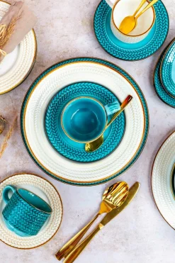 Die moderne Hausfrau Tafelservice, Porzellan Prospero Weiß