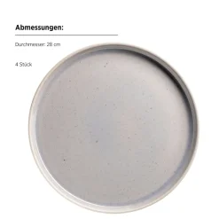 Die moderne Hausfrau Tafelservice, Steinzeug Candy Flieder