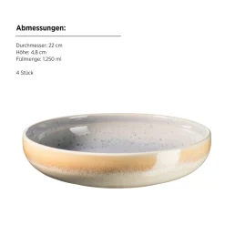 Die moderne Hausfrau Tafelservice, Steinzeug Candy Flieder