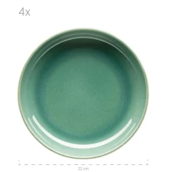 Die moderne Hausfrau Tafelservice, Steinzeug Elina Uno Grün