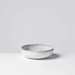 Die moderne Hausfrau Tafelservice, Steinzeug TIEFER SEE Grau / Weiß