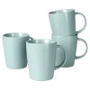 Die moderne Hausfrau Tassen „Basic“, 4 Stück je 400 ml mint