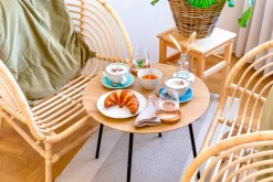 Die moderne Hausfrau Tassen-Set, Steinzeug Frozen Weiß