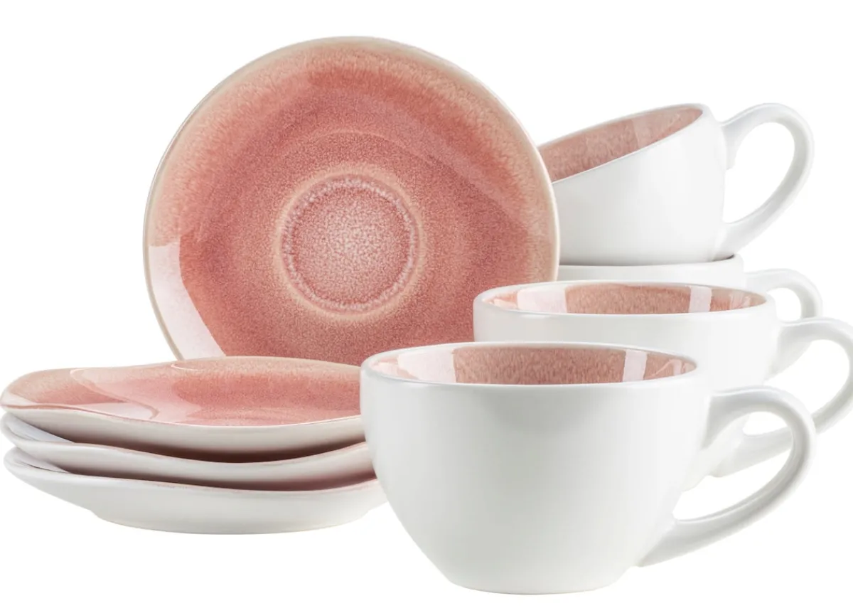 Die moderne Hausfrau Tassen-Set, Steinzeug Frozen Berry