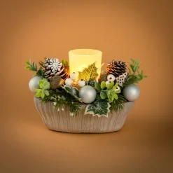 Die moderne Hausfrau Teelichthalter „White Christmas“