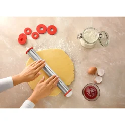 Die moderne Hausfrau Teigrolle "Edelstahl"