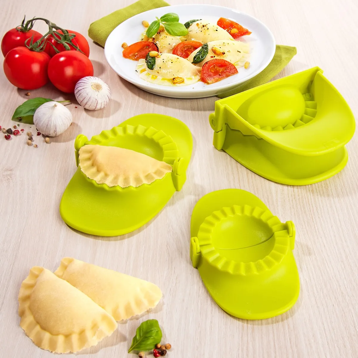 Die moderne Hausfrau Teigtaschen-Former-Set, 3-teilig