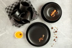 Die moderne Hausfrau Teller Set, Steinzeug Essential