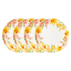 Die moderne Hausfrau Teller „Tulpen“, 4 Stück