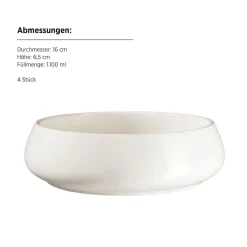 Die moderne Hausfrau Tellerset, Porzellan Taya