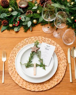 Die moderne Hausfrau Tellerset, Porzellan Vada Weiß